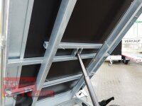Eduard 2000 KG Rückwärtskipper - Gebremste Doppelachser - 2.6x1.5m - Ladehöhe:72 cm - 155R13 - Bordwände mit Kastenaufsatz