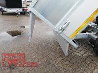 Eduard 2000 KG Rückwärtskipper - Gebremste Doppelachser - 2.6x1.5m - Ladehöhe:72 cm - 155R13 - Bordwände mit Kastenaufsatz