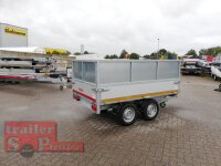 Eduard 2000 KG Rückwärtskipper - Gebremste Doppelachser - 2.6x1.5m - Ladehöhe:72 cm - 155R13 - Bordwände mit Kastenaufsatz
