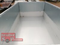 Eduard 2000 KG Rückwärtskipper - Gebremste Doppelachser - 2.6x1.5m - Ladehöhe:72 cm - 155R13 - Bordwände mit Kastenaufsatz