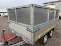 EDUARD 2615 -GD- Heckkipper, Bordwände 30cm -2000kg- H-Pumpe - Lfh: 72cm -155R13 mit Stahl - Kastenaufsatz (NB)