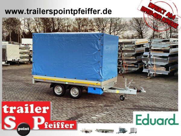 EDUARD 3116 -GD- Hochlader, Bordwände 30cm -2000kg- Lfh: 72cm -155R13 mit Hochplane SP-Line