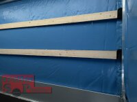 Eduard 2000 KG Hochlader - Gebremste Doppelachser - 3.1x1.6m - Ladehöhe:72 cm - 155R13 - Bordwände 30cm mit Plane SP-Line
