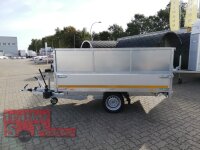 Eduard 1500 KG Rückwärtskipper - Gebremste Einzelachser - 2.6x1.5m - Ladehöhe:63 cm - 195/50R13 - Bordwände 30cm mit 60 cm Kastenaufsatz