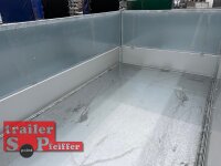 Eduard 2500 KG Rückwärtskipper - Gebremste Doppelachser - 2.6x1.5m - Ladehöhe:72 cm - 165R13 - Bordwände 30cm Kastenaufsatz