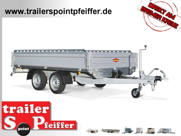 Böckmann HL-AL 3016/27 F - Niedrig Alu - Hochlader Anhänger