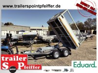 EDUARD 2615 -GD- Heckkipper, Bordwände 30cm -2500kg- E-Pumpe - Lfh: 72cm -165R13 mit NB-GI Laubgitter