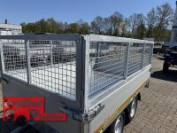 EDUARD 2615 -GD- Heckkipper, Bordwände 30cm -2500kg- E-Pumpe - Lfh: 72cm -165R13 mit NB-GI Laubgitter