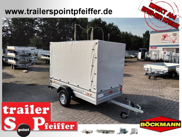 Böckmann TL-AL 2513/75 ALU Tieflader Anhänger - ungebremst mit Hochplane SP-Line