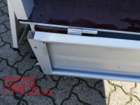 TPV TL-EU2 Anhänger mit Aufsatz und Flachplane - 4 Zurrösen - 13 pol. Stecker - ungebremst - 100 KM/H