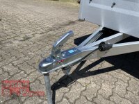 TPV TL-EU2 Tieflader Anhänger - 750 kg - ungebremst - 100 KM/H - Zurrösen - 13 pol. Stecker - mit Bordwandaufsatz und Flachplane