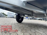 TPV TL-EU2 Tieflader Anhänger - 750 kg - ungebremst - 100 KM/H - Zurrösen - 13 pol. Stecker - mit Flachplane