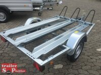 TPV MU2 Motorrad - Anhänger - 750 kg - 3 Standschienen - 100 KM/H