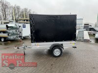 Böckmann TL-AL 2513/135 ALU Tieflader Anhänger - gebremst mit Hochplane SP-Line