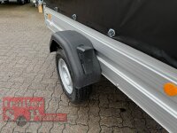 Böckmann TL-AL 2513/135 ALU Tieflader Anhänger - gebremst mit Hochplane SP-Line