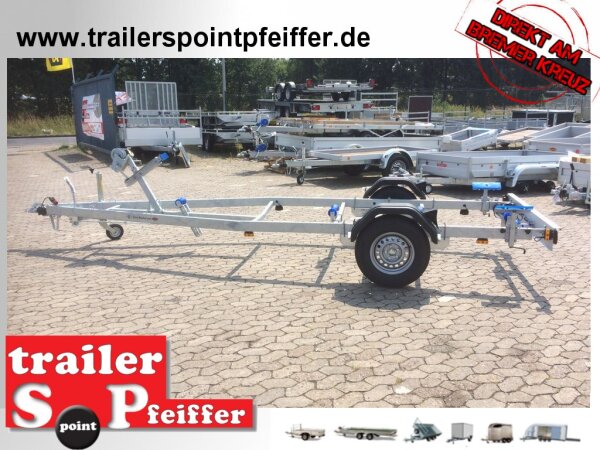 TPV BA 1300-L -  Bootstrailer für (Motor-)Boote bis 6,5 m - 1300kg - gebremst -13 pol. Stecker