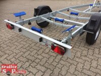 TPV BA 1300-L -  Bootstrailer für (Motor-)Boote bis 6,5 m - 1300kg - gebremst -13 pol. Stecker
