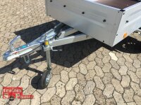 TPV TL-EU2 Tieflader Anhänger - 750 kg - Profi Paket - ungebremst - Stützen - Stützrad - 100 KM/H - Zurrösen - 13 pol. Stecker