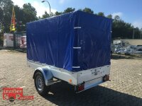 TPV TL-EB3 - 1300 kg gebremst Kastenanhänger mit Hochplane 150 cm