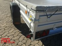 Böckmann TL-AL 2513/75 ALU Tieflader Anhänger - ungebremst  Flachplane Stützrad