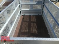 TPV TL-EB3 - 1300 kg gebremst Kastenanhänger mit 60 cm Gitteraufsatz - Wände