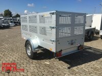 TPV TL-EB3 - 1300 kg gebremst Kastenanhänger mit 60 cm Gitteraufsatz - Wände