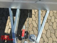 TPV TL-EB3 - 1300 kg gebremst Kastenanhänger mit 60 cm Gitteraufsatz - Wände