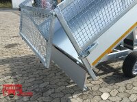 EDUARD 2615 -GE- Heckkipper, Bordwände 30cm -1500kg- E-Pumpe - Lfh: 63cm -195/50R13 mit SI-GI Laubgitter