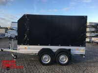 Böckmann TL-AL 3015/20 ALU Tieflader Anhänger - mit Plane / Spriegel ÖKO Schräge