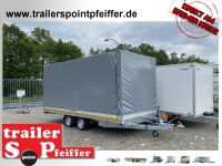 Eduard 3500 KG Multitransporter - Gebremste Doppelachser - 5.0x2.2 - Ladehöhe: 63 cm - 195/50R13 - Auffahrtschienen & Winde - Hochplane SP-Line
