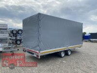 EDUARD 5022 -GD- Hochlader, Auffahrschienen & Winde, Bordwände 30cm -3500kg- Lfh: 63cm -195/50R13 mit Hochplane SP-Line