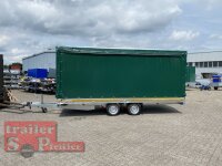 EDUARD 5020 -GD- Hochlader, Bordwände 30cm -2700kg- Lfh: 63cm -195/50R13 mit Hochplane SP-Line Schiebeplane links und rechts