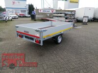 Eduard 1500 KG Hochlader - Gebremste Einzelachser - 2.6x1.5m - Ladehöhe:63 cm - 195/50R13 - Bordwände 30cm