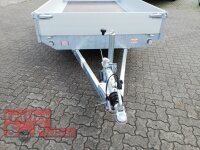 Eduard 2700 KG Hochlader - Gebremste Doppelachser - 3.3x1.8m - Ladehöhe:56 cm - 195/55R10 - Bordwände 30cm