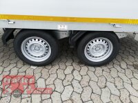 Eduard 2000 KG Hochlader - Gebremste Doppelachser - 4.0x2.0m - Ladehöhe:72 cm - 165R13 - Bordwände 30cm