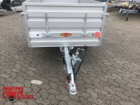 Böckmann TL-AL 2513/135 ALU Tieflader Anhänger - gebremst mit Kastenaufsatz