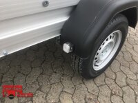 Böckmann TL-AL 2513/135 ALU Tieflader Anhänger - gebremst mit Kastenaufsatz
