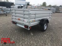 Böckmann TL-AL 2513/135 ALU Tieflader Anhänger - gebremst mit Kastenaufsatz
