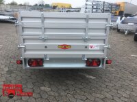 Böckmann TL-AL 2513/135 ALU Tieflader Anhänger - gebremst mit Kastenaufsatz
