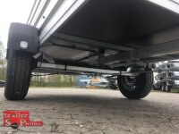 Böckmann TL-AL 2513/135 ALU Tieflader Anhänger - gebremst mit Kastenaufsatz
