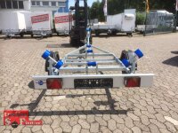 TPV BA 750-R - Bootstrailer für (Motor-)Boote bis 5,5 m - Doppelrollen - 750kg - ungebremst -100km/h -13 pol. Stecker