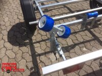 TPV BA 750-R - Bootstrailer für (Motor-)Boote bis 5,5 m - Doppelrollen - 750kg - ungebremst -100km/h -13 pol. Stecker