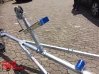 TPV BA 750-R - Bootstrailer für (Motor-)Boote bis 5,5 m - Doppelrollen - 750kg - ungebremst -100km/h -13 pol. Stecker