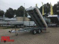 EDUARD 3116-GD-3 Seitenkipper, Auffahrschienen, Bordwände 30cm -2700kg- E & H-Pumpe - lfh:72cm -185/70R13