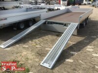 Eduard 3000 KG Multitransporter - Gebremster Doppelachser - 4.0x2.0m - Ladehöhe:63 cm - 195/50R13 - Auffahrschienen  - Bordwände 30cm