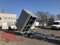 EDUARD 2615 -GD- Heckkipper, Bordwände 30cm -2700kg- E-Pumpe - Lfh: 63cm -195/50R13 mit Hochplane SP-Line