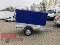 TPV TL-AL EU2 Doppelwandige ALU Bordwand - Anhänger mit Hochplane 125 cm Innenhöhe - ungebremst - 100 KM/H