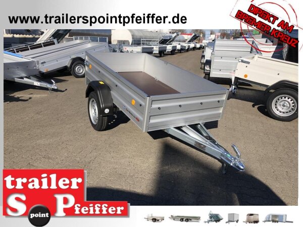 TPV TL-EU2010/75AL Doppelwandige ALU Bordwand - Anhänger - 750 kg - ungebremst - 100 KM/H