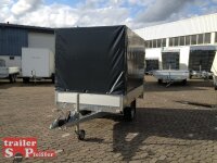 EDUARD 2615 -GE- Hochlader, Bordwände 30cm -1350kg- Lfh: 63cm -195/50R13 mit Hochplane SP-Line