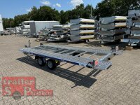 Lorries PLI30-4521 - 3000 kg kippbarer leichter Autotransporter mit ALU Standschienen